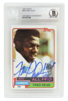 Fred Dean Signed 1981 Topps #520 Inscribed "HOF 08" (BGS) at PristineAuction.com