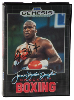 Buster Douglas Signed "James "Buster" Douglas Knockout Boxing" Sega Genesis Game Cover & Case (Schwartz) at PristineAuction.com