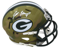 Brett Favre Signed Packers Camo Alternate Speed Mini Helmet (Schwartz) at PristineAuction.com