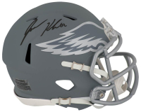 Jason Kelce Signed Eagles Slate Alternate Speed Mini Helmet (Schwartz) at PristineAuction.com