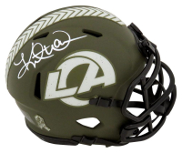 Kurt Warner Signed Rams Salute to Service Alternate Speed Mini Helmet (Schwartz) at PristineAuction.com