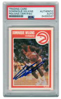 Dominique Wilkins Signed 1989-90 Fleer #7 (PSA) at PristineAuction.com