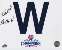 Travis Wood Signed Cubs 8x10 Photo Inscribed "Fly The W" (Schwartz) at PristineAuction.com