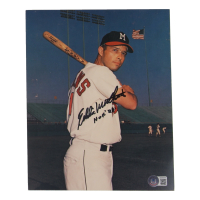 Eddie Mathews Signed Braves 8x10 Photo (Beckett) at PristineAuction.com