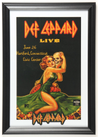 1983 Def Leppard Concert Custom Framed Poster Display at PristineAuction.com
