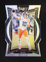 Bo Nix 2024 Select Prizm Silver Die Cut #30 RC at PristineAuction.com