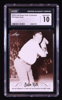 Babe Ruth 2016 Leaf Babe Ruth Collection #19 (CGC 10) at PristineAuction.com