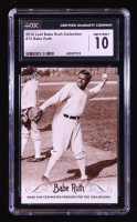 Babe Ruth 2016 Leaf Babe Ruth Collection #75 (CGC 10) at PristineAuction.com