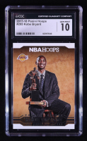 Kobe Bryant 2017-18 Panini NBA Hoops Career Tribute #295 (CGC 10) at PristineAuction.com