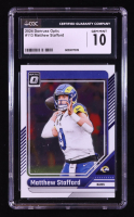Matthew Stafford 2024 Donruss Optic #113 (CGC 10) at PristineAuction.com