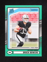 Brock Bowers 2024 Donruss Press Proof Green #394 RC at PristineAuction.com