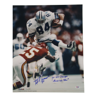 Jay Novacek Signed Cowboys 16x20 Photo Inscribed "3x SB Champs" & "America's Team" (PSA) at PristineAuction.com