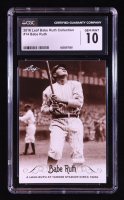 Babe Ruth 2016 Leaf Babe Ruth Collection #14 (CGC 10) at PristineAuction.com