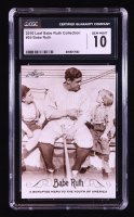 Babe Ruth 2016 Leaf Babe Ruth Collection #5 (CGC 10) at PristineAuction.com