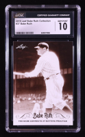 Babe Ruth 2016 Leaf Babe Ruth Collection #37 (CGC 10) at PristineAuction.com