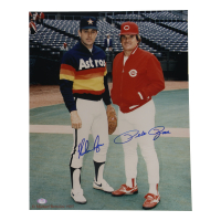 Nolan Ryan & Pete Rose Signed 16x20 Photo (PSA) at PristineAuction.com