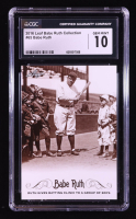 Babe Ruth 2016 Leaf Babe Ruth Collection #65 (CGC 10) at PristineAuction.com
