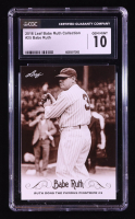 Babe Ruth 2016 Leaf Babe Ruth Collection #25 (CGC 10) at PristineAuction.com