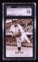 Babe Ruth 2016 Leaf Babe Ruth Collection #30 (CGC 10) at PristineAuction.com