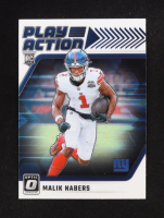 Malik Nabers 2024 Donruss Optic Play Action #8 RC at PristineAuction.com