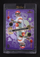 Patrick Mahomes 2024 Wild Card 5 Card Draw Stacked Deck Jack of Diamonds Purple #SDPDPMN #1/1 RC at PristineAuction.com