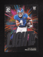 Malik Nabers 2024 Donruss Optic Light it Up #5 RC at PristineAuction.com