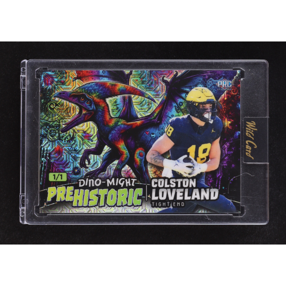 Colston Loveland 2024 Wild Card Alumination Dino-Might Mojo Rainbow #PHPTE3CL #1/1 at PristineAuction.com