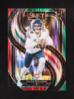 Caleb Williams 2024 Select Prizm Green and Red Shock #114 RC at PristineAuction.com