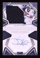 Jalen Hurts 2020 Panini Playbook Platinum #212 JSY AU RC #41/49 at PristineAuction.com
