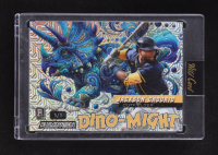 Jackson Chourio 2024 Wild Card Alumination Dino-Might Triceratops Blue #DMTRI2JC #1/1 at PristineAuction.com
