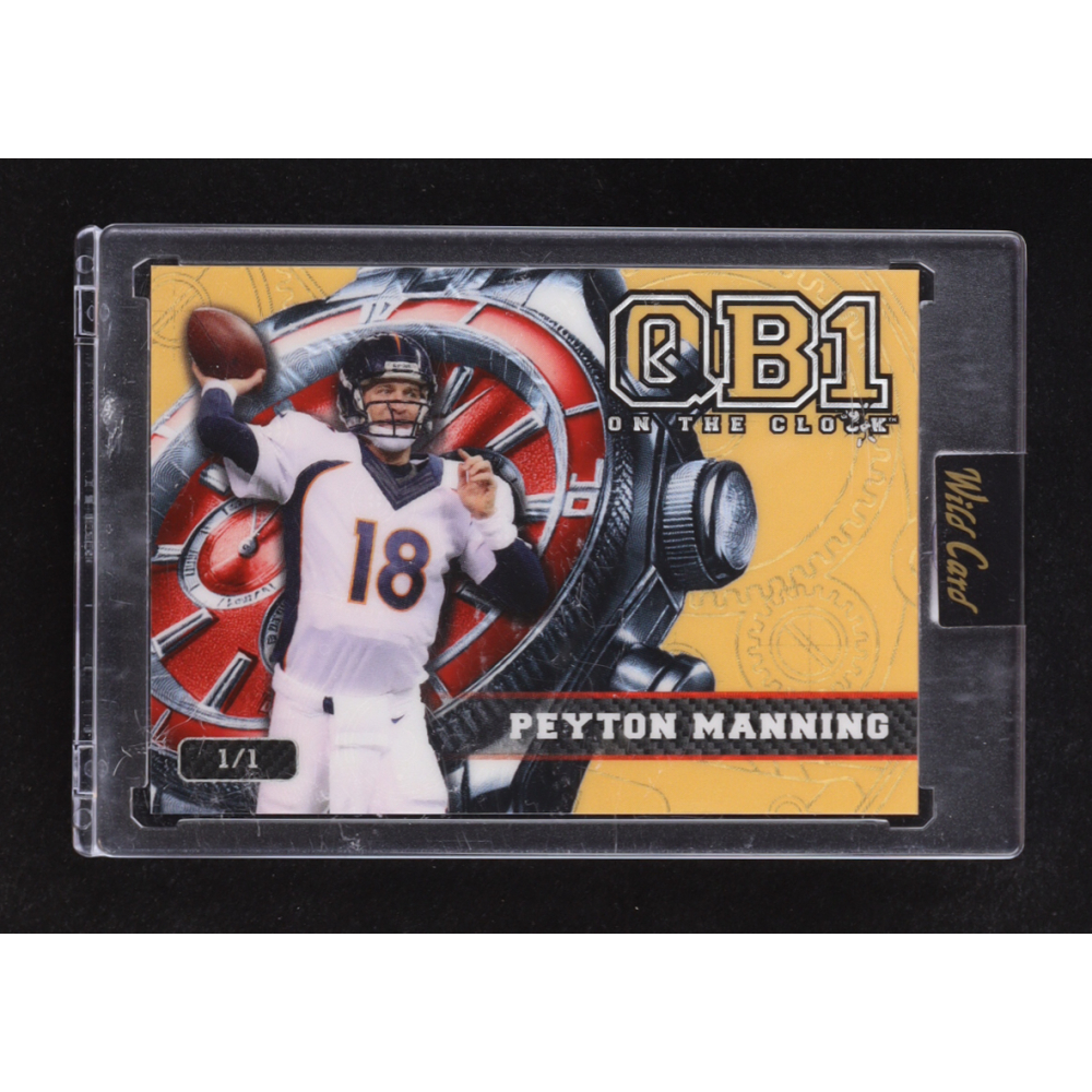 Peyton Manning 2024 Wild Card QB1 On the Clock #OCWGDPM1 #1/1 at PristineAuction.com