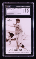Babe Ruth 2016 Leaf Babe Ruth Collection #23 (CGC 10) at PristineAuction.com