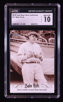 Babe Ruth 2016 Leaf Babe Ruth Collection #31 (CGC 10) at PristineAuction.com