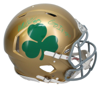 Kyren Williams Signed Notre Dame Fighting Irish Full-Size Authentic On-Field Speed Helmet Inscribed "Go Irish!" (Beckett) at PristineAuction.com