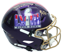 Brock Purdy, Deebo Samuel, & Christian McCaffrey Signed LE Super Bowl LVIII Logo Full-Size Authentic On-Field Speedflex Helmet (Fanatics) at PristineAuction.com