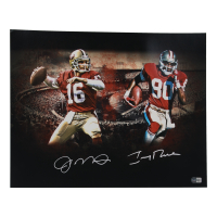 Joe Montana & Jerry Rice Signed 49ers 16x20 Photo (Beckett) at PristineAuction.com