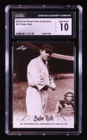 Babe Ruth 2016 Leaf Babe Ruth Collection #3(CGC 10) at PristineAuction.com