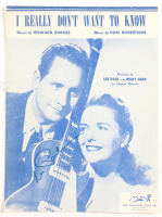 Les Paul Signed 9x12 Music Sheet (Beckett) at PristineAuction.com
