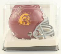 Charles White Signed USC Trojans Mini Helmet with Display Case (JSA) at PristineAuction.com