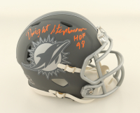 Dwight Stephenson Signed Dolphins Slate Alternate Speed Mini Helmet Inscribed "HOF 98" (Schwartz) at PristineAuction.com