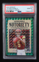 Jayden Daniels 2024 Panini Mosaic Notoriety Mosaic Green #19 RC (PSA 10) at PristineAuction.com