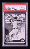 Shohei Ohtani 2018 Diamond Kings Black and White Variations #76 RC (PSA 10) at PristineAuction.com