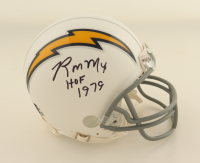 Ron Mix Signed Chargers Mini Helmet Inscribed "HOF 1979" (Beckett) at PristineAuction.com