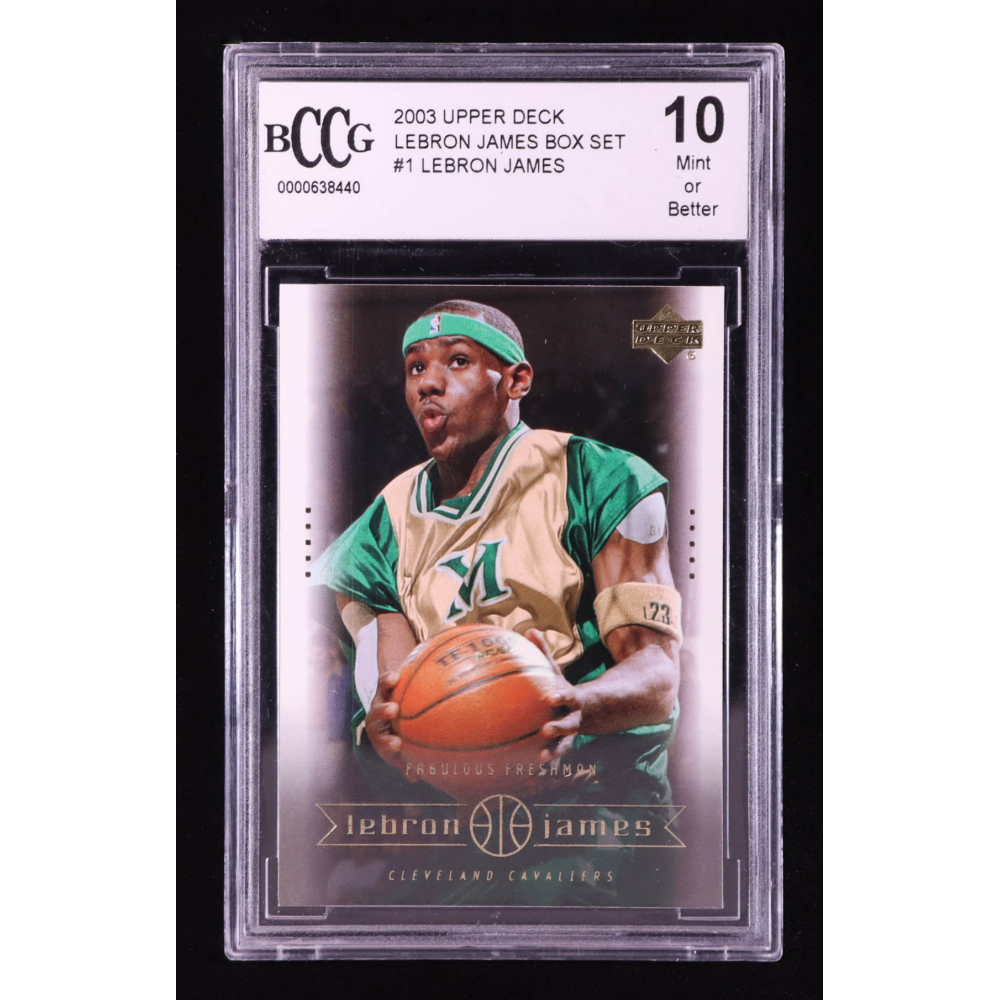 LeBron James 2003 Upper Deck LeBron James Box Set Fabulous Freshman #1 RC (BCCG 10) at PristineAuction.com