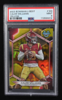 Caleb Williams 2023 Bowman's Best University Yellow Refractors #100 RC #24/75 (PSA 9) at PristineAuction.com
