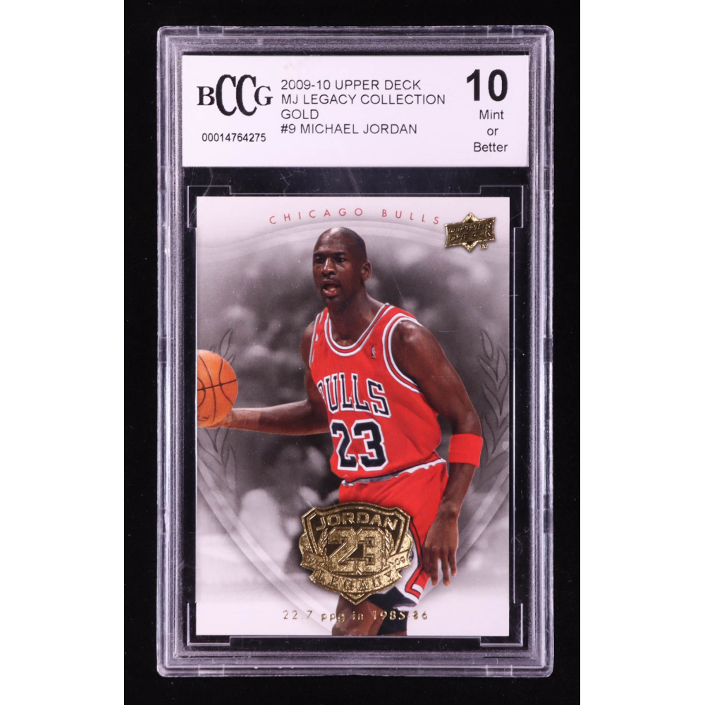 Michael Jordan 2009-10 Upper Deck Michael Jordan Legacy Collection Gold #9 (BCCG 10) at PristineAuction.com