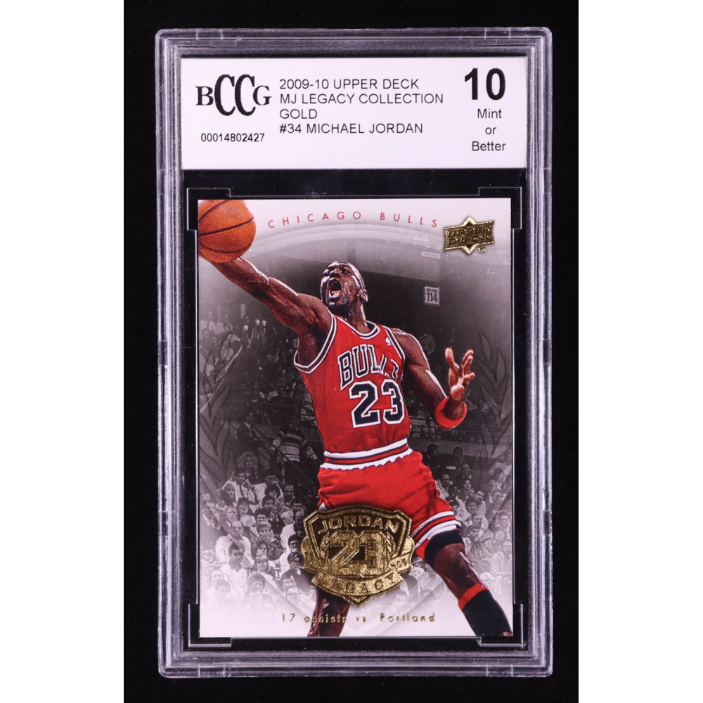 Michael Jordan 2009-10 Upper Deck Michael Jordan Legacy Collection Gold #34 (BCCG 10) at PristineAuction.com