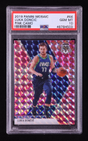 Luka Doncic 2019-20 Panini Mosaic Mosaic Camo Pink #44 (PSA 10) at PristineAuction.com