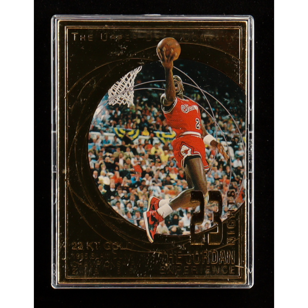 Michael Jordan 1997 Upper Deck The Jordan Experience 23 Nights 22KT Gold Card #/23,000 at PristineAuction.com