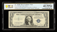 1935-D U.S. $1 Silver Certificate - Fr. 1613W - President Harry S. Truman Authentic Autograph (PSA/DNA #85371999) (PCGS Extremely Fine 40 PPQ) at PristineAuction.com